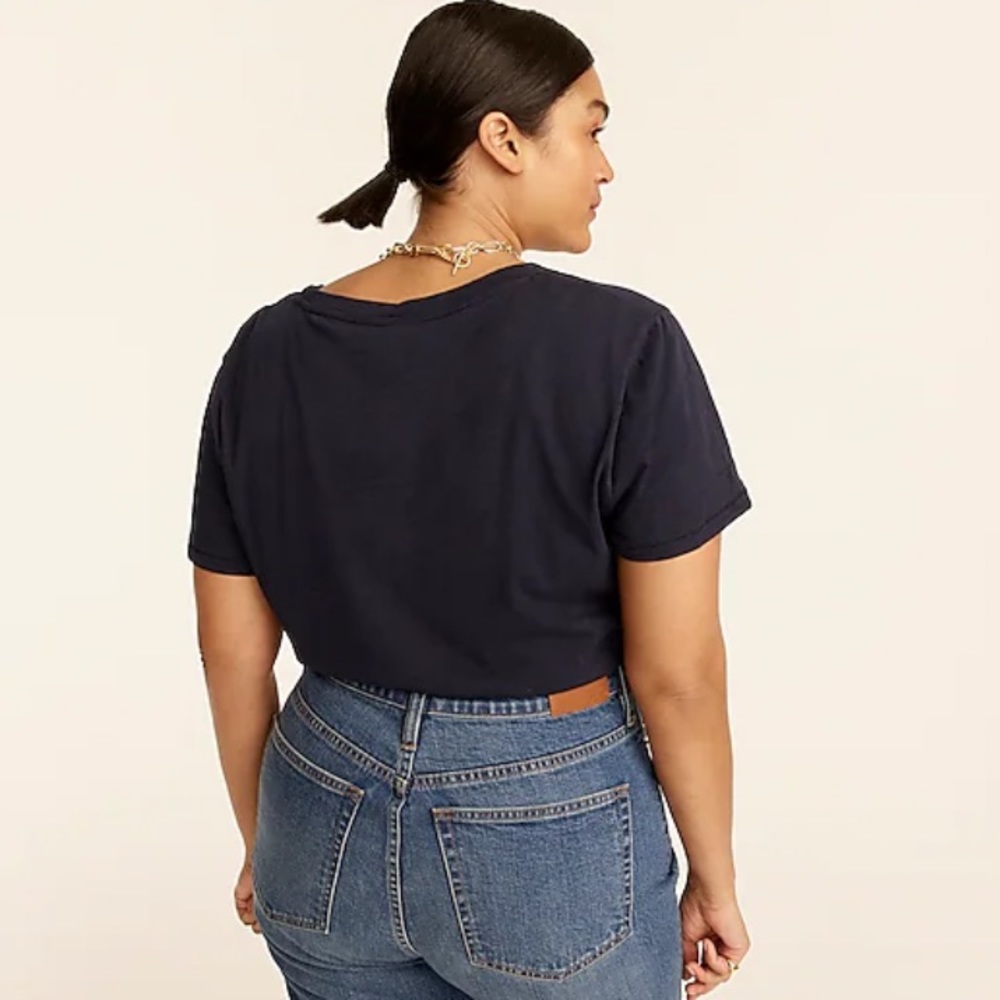 J. Crew NWT New‎ Vintage Cotton V-Neck T-Shirt - Picture 4 of 4